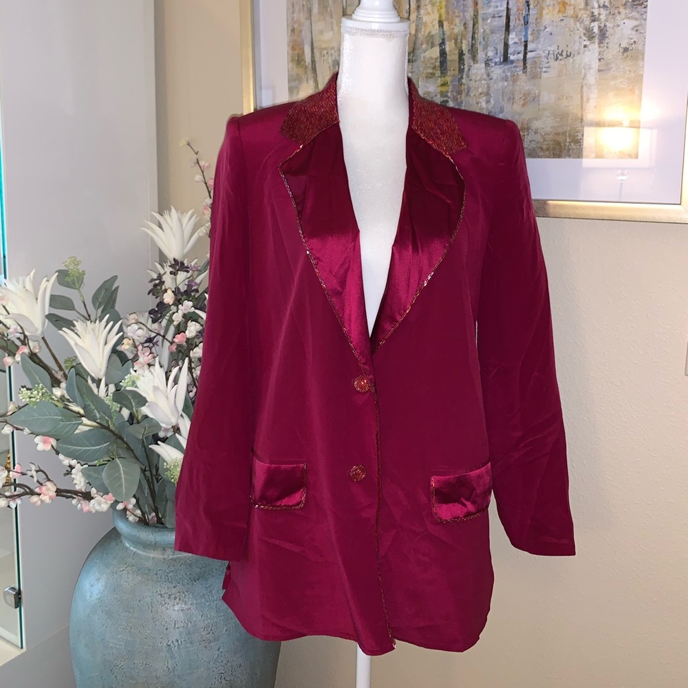 Diane Gilman 100% silk blazer/jacket - Picture 2 of 16